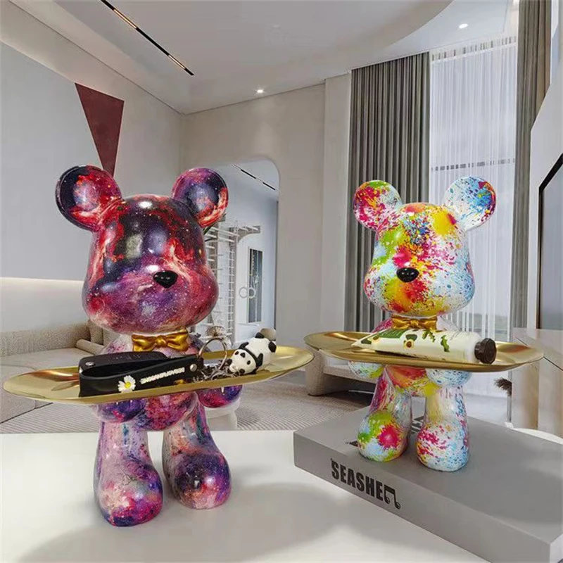 Home Decor Y2K - 29 cm Graffiti Orso Figurina Decorazione