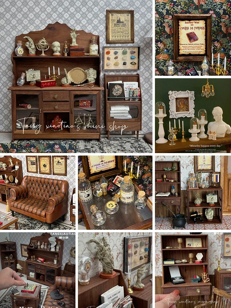 Home Decor Za - Decorazione retrò per casa delle bambole