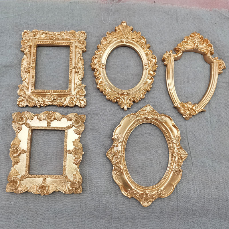 Bamboo Photo Frame - Mini cornice dorata, piccola cornice per