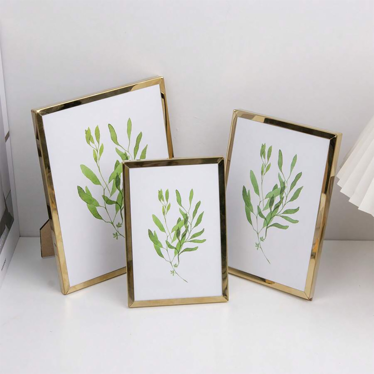 Bamboo Photo Frame - Cornice portafoto in acciaio inossidabile, cornice