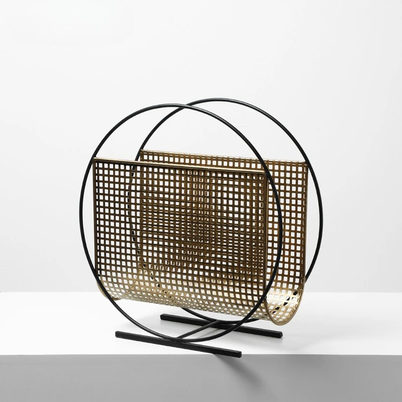 Home Decor Magazine - Portariviste in metallo a griglia creativa,