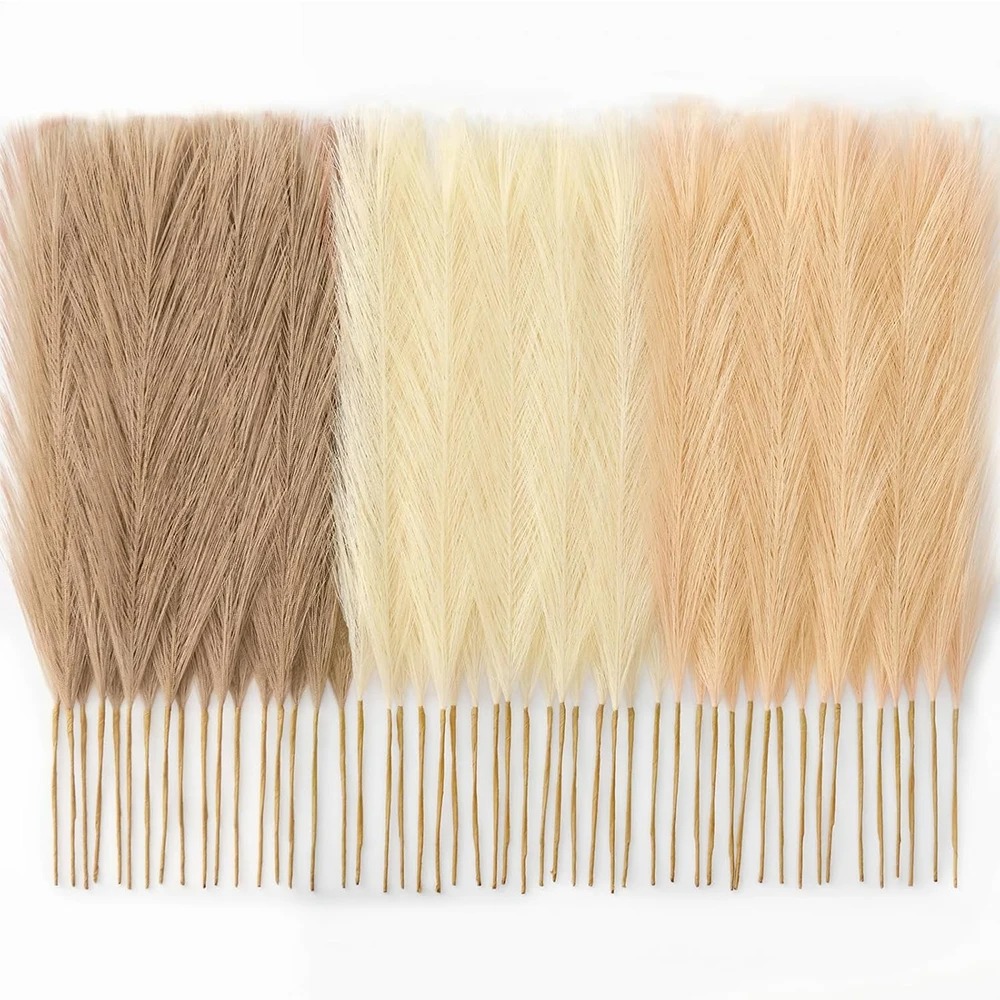 Pampas Grass Decor - 15 Pezzi di Erba della Pampa