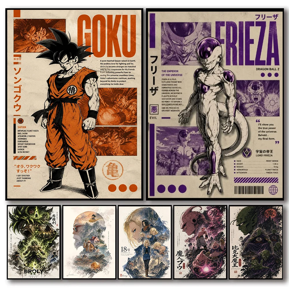 Home Decor Magazine - Dragon Ball Goku Frieza Anime, quadro