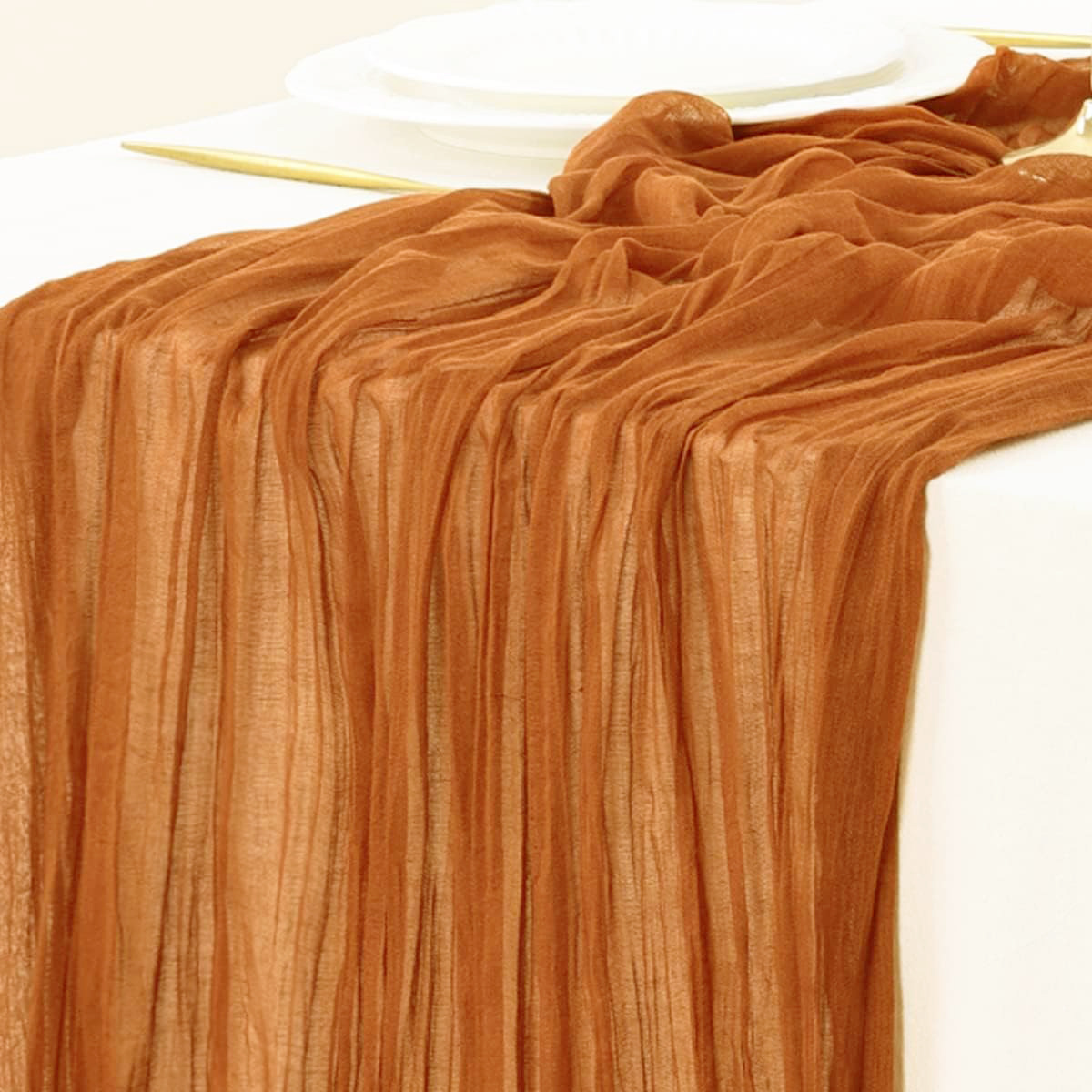 Runner da tavolo rosso garza d - Linen Table Runner recensione e prezzo