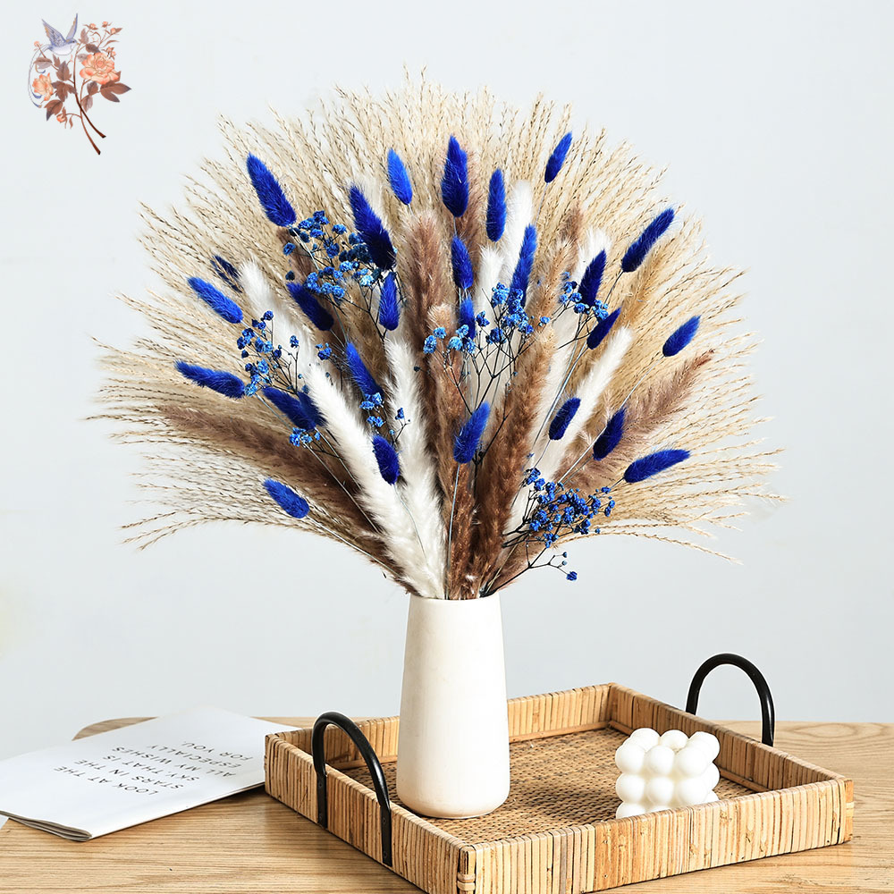 70 steli blu soffice coda di c - Pampas Grass Decor recensione e prezzo