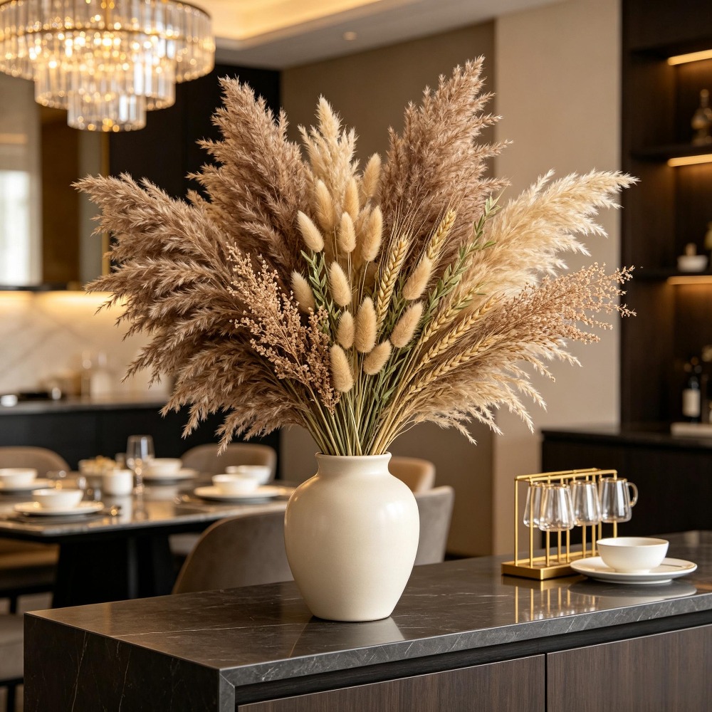 1 mazzo di fiori secchi assort - Pampas Grass Decor recensione e prezzo