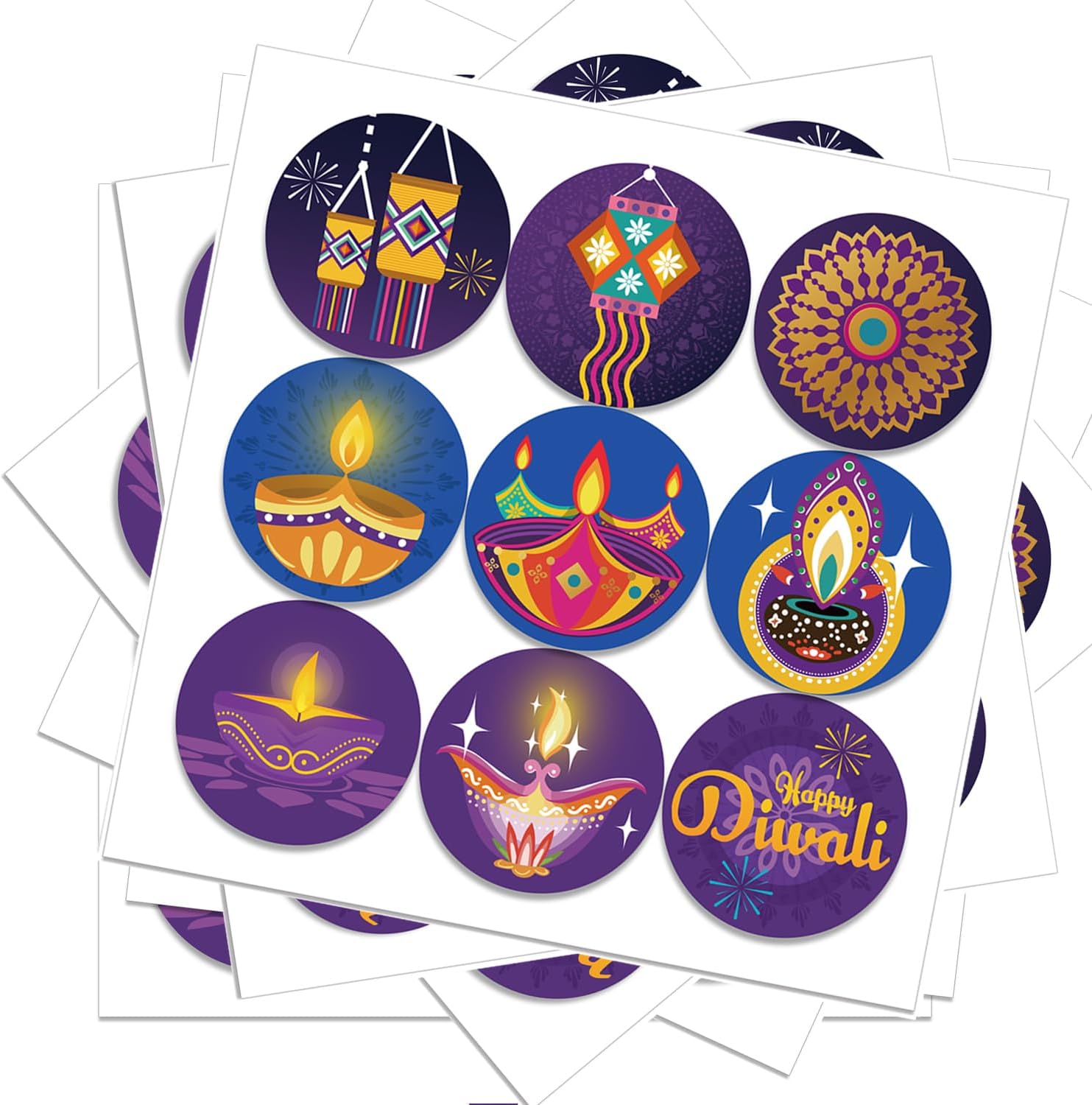 Happy Diwali stickers Indian F - Home Decor Indonesia recensione e prezzo
