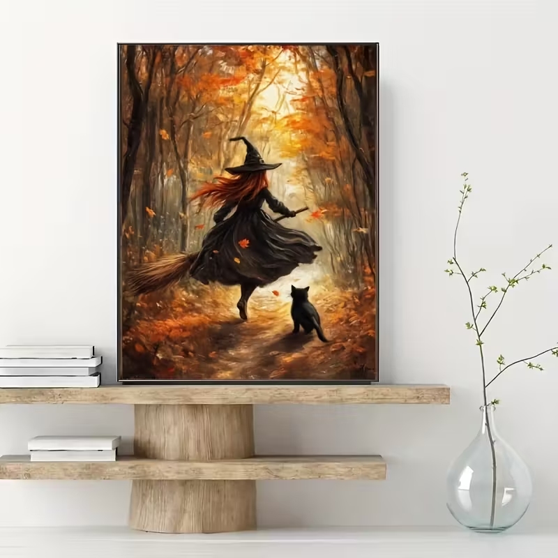 Stampa su Tela Retrò di Strega - Home Decor Theme recensione e prezzo