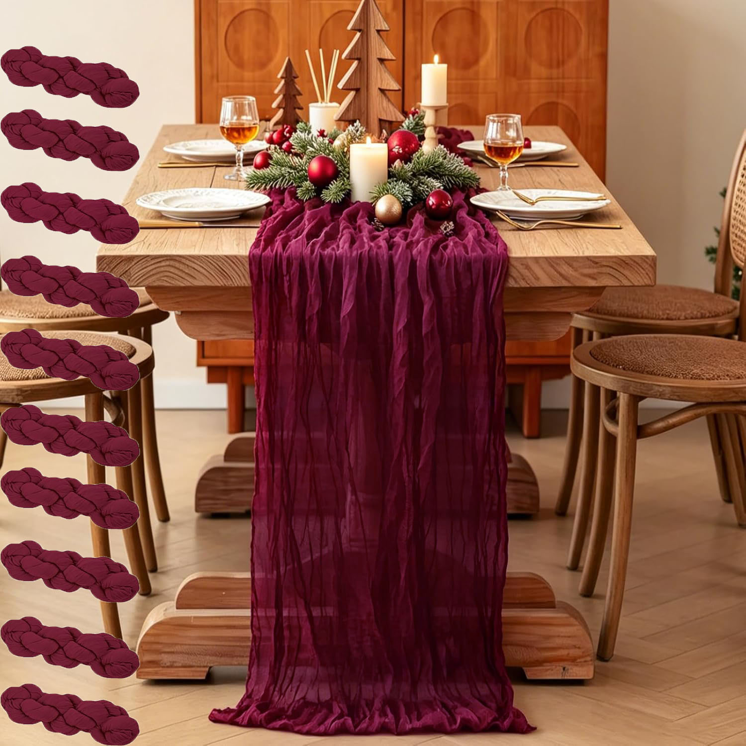 Set di 10 Runner da Tavola in  - Linen Table Runner recensione e prezzo