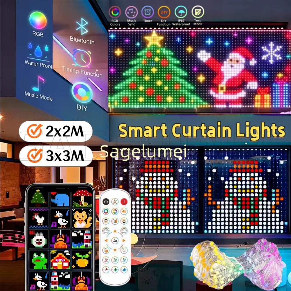 Tenda luminosa a LED intellige - Home Decor Free App recensione e prezzo