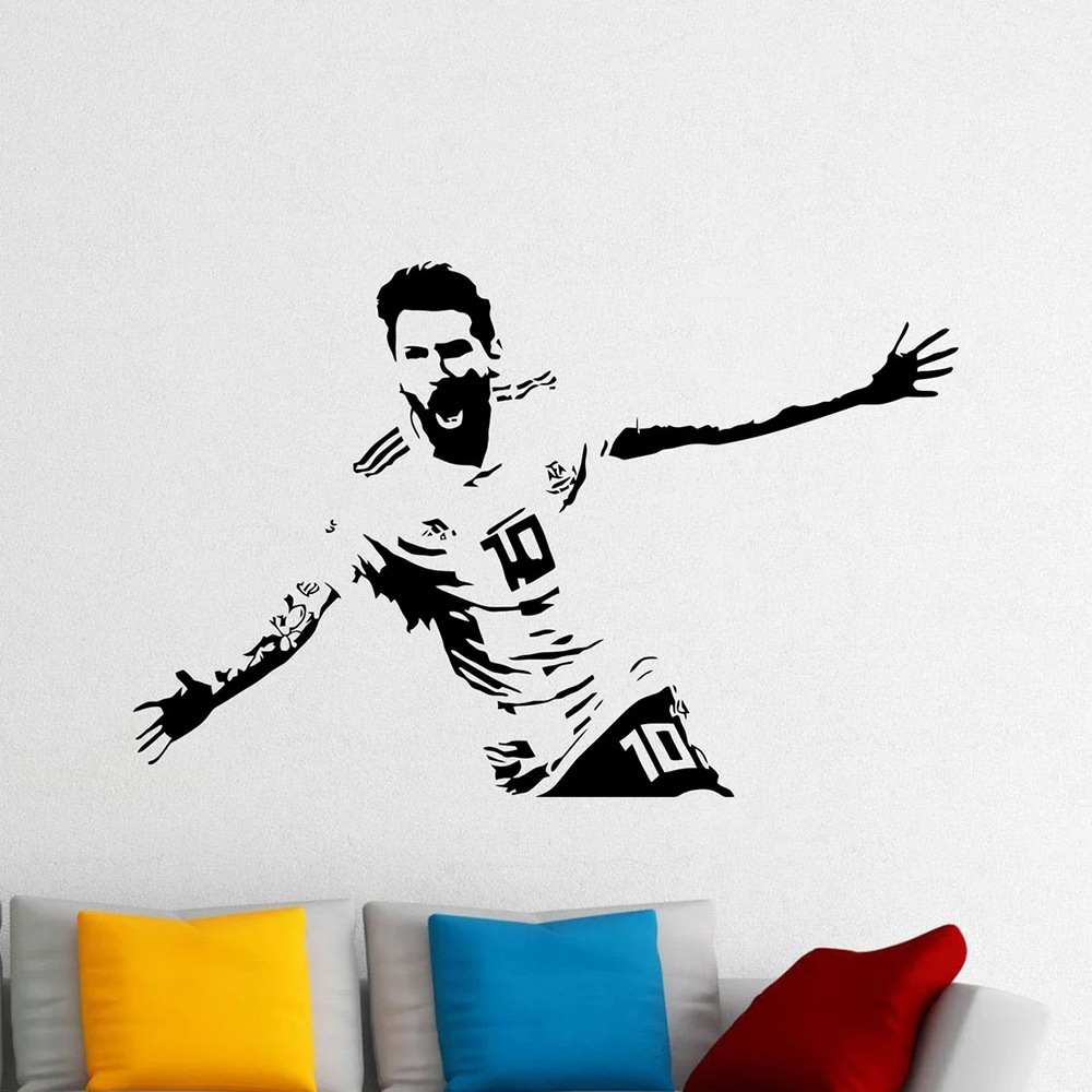 Messi adesivo da parete adesiv - Home Decor Indonesia recensione e prezzo